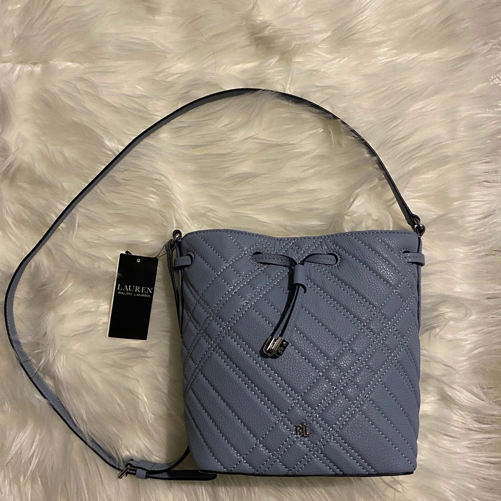 💯 Authentic Ralph Lauren bucket bag